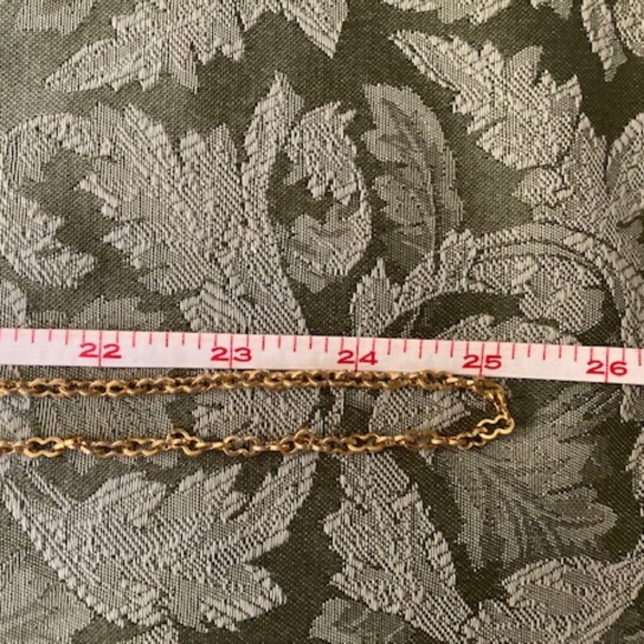 Gold Tone Opera Length Chain Necklace - Picture 7 of 11